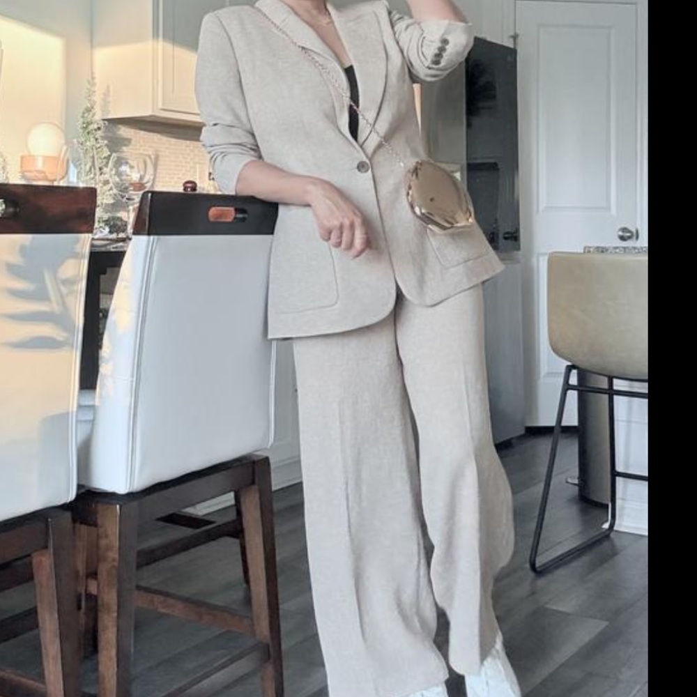 Express textured one button blazer - Picture 2 of 2